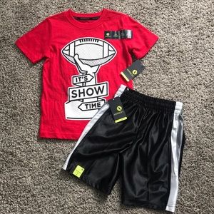 Nwt Boy’s Xersion T-Shirt & Shorts Set Size 4